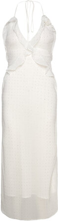 Olea Maxi Dress Maxiklänning Festklänning White Bardot