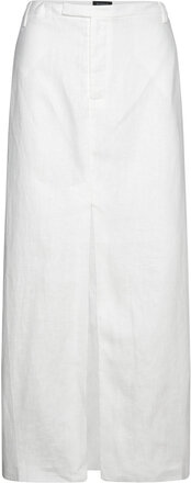 Sita Linen Maxi Skirt Lång Kjol White Bardot