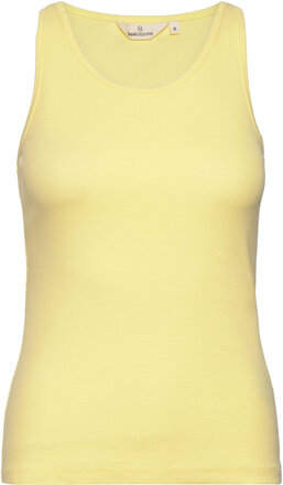 Ludmilla Tank Gots Tops T-shirts & Tops Sleeveless Yellow Basic Apparel