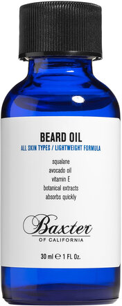 Beard Oil 30Ml Beauty MEN Beard & Mustache Beard Oil Nude Baxter Of California*Betinget Tilbud