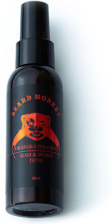 Hair & Beard Tonic Orange & Cinnamon Beauty Men Hair Styling Volume Spray Nude Beard Monkey