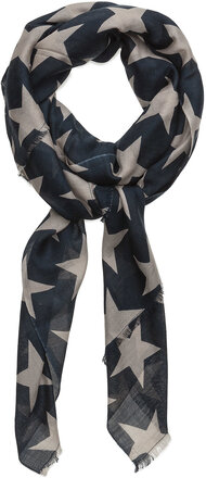 Super Nova Accessories Scarves Lightweight Scarves Blå Becksöndergaard*Betinget Tilbud