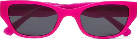Carla Solid Eye Accessories Sunglasses D-frame- Wayfarer Sunglasses Pink Becksöndergaard