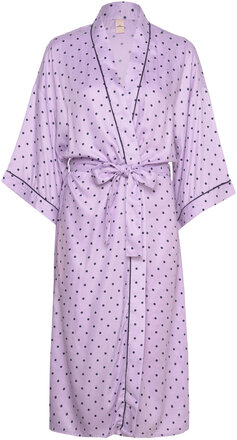 Dot Liberte Kimono Lingerie Kimonos Purple Becksöndergaard