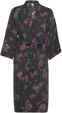 Ivoria Floral Luelle Kimono Lingerie Kimonos Black Becksöndergaard