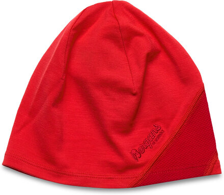 Cecilie Lt Wool Beanie Thunderblue/Lt Thunderblue 58 Sport Headwear Beanies Red Bergans
