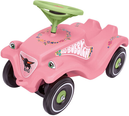 Big Bobby Car Classic Flower Toys Ride On Toys Rosa BIG*Betinget Tilbud