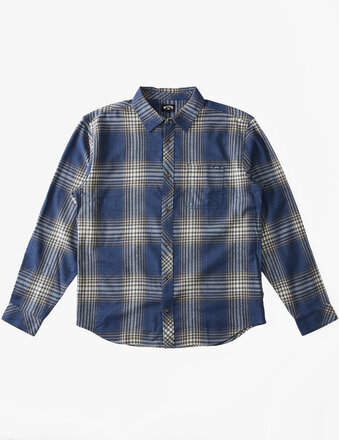 Coastline Flannel Shirts Long-sleeved Shirts Marineblå Billabong*Betinget Tilbud