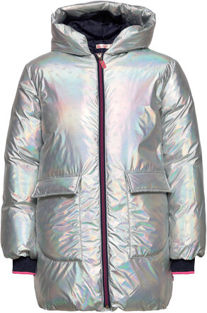 Puffer Jacket Fôret Jakke Sølv Billieblush*Betinget Tilbud