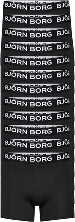 Cotton Stretch Boxer 12P Boxershorts Black Björn Borg