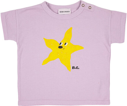 Starfish T-Shirt T-shirts Short-sleeved Lilla Bobo Choses*Betinget Tilbud