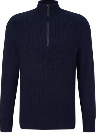 Derek Sport Knitwear Half Zip Jumpers Navy BOGNER