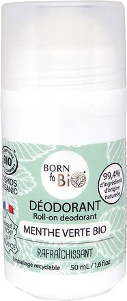 Born To Bio Organic Green Mint Deodorant Deodorant Roll-on Nude Born To Bio