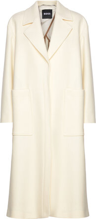 Caridi Outerwear Coats Winter Coats Cream BOSS