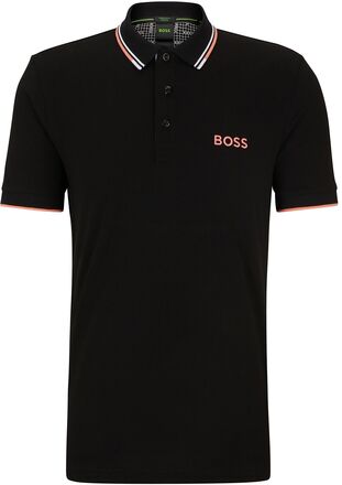 Paddy Pro Sport Polos Short-sleeved Black BOSS