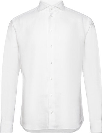 Regular Fit Men Shirt Tops Shirts Linen Shirts White Bosweel Shirts Est. 1937