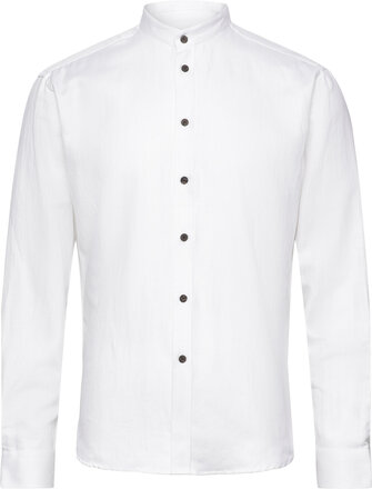 Regular Fit Men Shirt Shirts Linen Shirts Hvit Bosweel Shirts Est. 1937*Betinget Tilbud