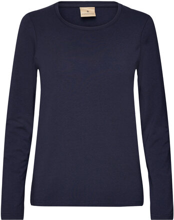 B. Copenhagen T-Shirt L/S T-shirts & Tops Long-sleeved Marineblå Brandtex*Betinget Tilbud