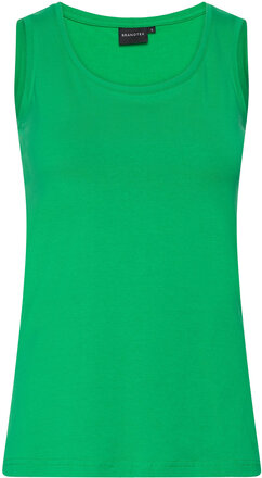 Sleeveless-Jersey T-shirts & Tops Sleeveless Grønn Brandtex*Betinget Tilbud