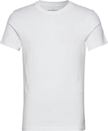 Crew-Neck Regular Tops T-Kortærmet Skjorte White Bread & Boxers