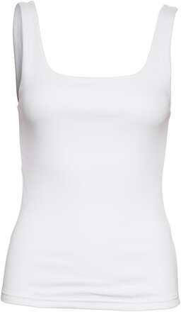 Tank Scoop Back Tops T-shirts & Tops Sleeveless White Bread & Boxers