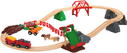 Brio®World Bondegård-Sett Toys Playsets & Action Figures Play Sets Multi/mønstret BRIO*Betinget Tilbud