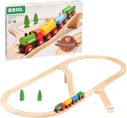 Brio 36036 65 Års Jubilæumstogsæt Toys Toy Cars & Vehicles Toy Vehicles Train Accessories Multi/patterned BRIO