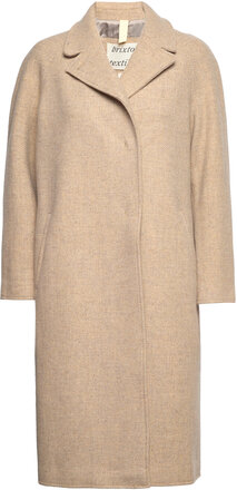 Deb Outerwear Coats Winter Coats Beige Brixtol Textiles*Betinget Tilbud