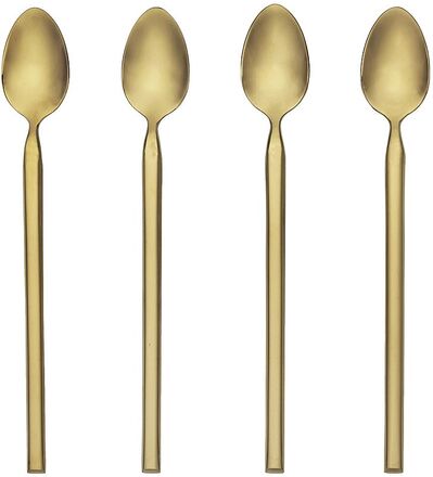 Long Spoon Tvis 4-Pack Home Tableware Cutlery Spoons Tea Spoons & Coffee Spoons Gull Broste Copenhagen*Betinget Tilbud