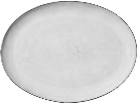 Fad Oval 'Nordic Sand' Home Tableware Plates Dinner Plates Beige Broste Copenhagen