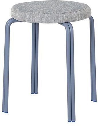 Taburet 'Oda' Jern, Tekstil Home Furniture Chairs & Stools Stools & Benches Blue Broste Copenhagen