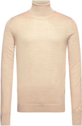 Bs Saturn Regular Fit Knitwear Tops Knitwear Turtlenecks Cream Bruun & Stengade