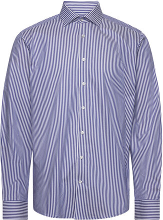 Bs Terry Modern Fit Shirt Tops Shirts Business Blue Bruun & Stengade