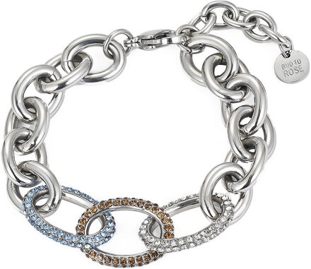 Harper Mix Bracelet Lt.green/Gold Accessories Jewellery Bracelets Chain Bracelets Sølv Bud To Rose*Betinget Tilbud