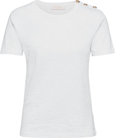 Toulon Bis T-Shirt T-shirts & Tops Short-sleeved Hvit BUSNEL*Betinget Tilbud