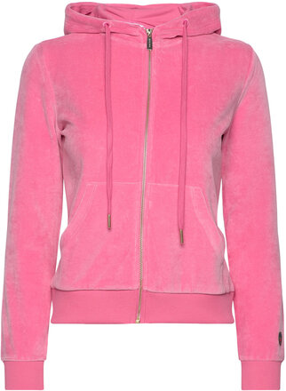 Amanda Hoodjacket Hettegenser Genser Rosa BUSNEL*Betinget Tilbud