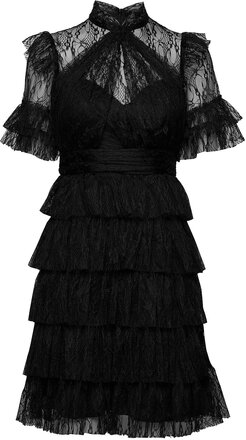 Liona Dress Dresses Cocktail Dresses Svart By Malina*Betinget Tilbud
