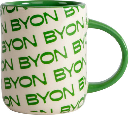 Mug Liz Byon Home Tableware Cups & Mugs Coffee Cups Green Byon