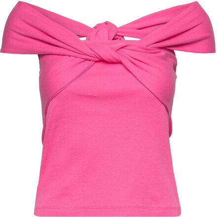 Fionabzcrossover Top Tops T-shirts & Tops Sleeveless Pink Bzr