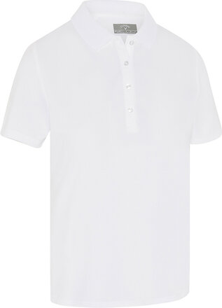 Swingtech Ladies Solid Polo Sport T-shirts & Tops Polos White Callaway