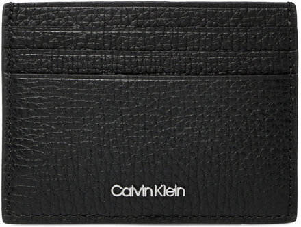 Minimalism Cardholder W/Clip Accessories Wallets Cardholder Black Calvin Klein