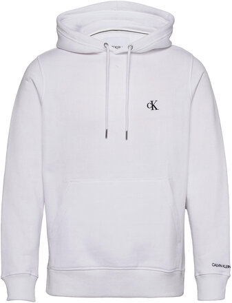 Ck Essential Regular Hoodie Tops Sweat-shirts & Hoodies Hoodies White Calvin Klein Jeans