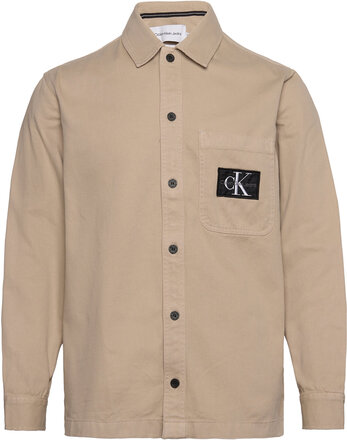 Utility Overshirt Overshirts Beige Calvin Klein Jeans*Betinget Tilbud