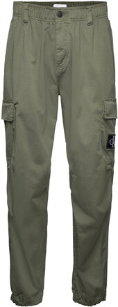 Essential Regular Cargo Pant Bottoms Trousers Cargo Pants Khaki Green Calvin Klein Jeans