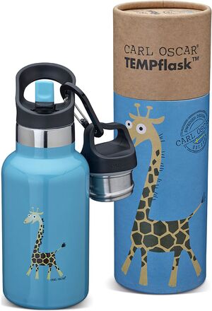 Tempflask, Kids 0.35 L - Turquoise Home Meal Time Thermoses Blue Carl Oscar