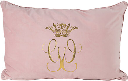 Pillow Case Royal Rosa/Guld 40X60 Cm Home Textiles Cushions & Blankets Cushion Covers Rosa Carolina Gynning*Betinget Tilbud