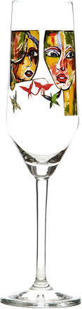 In Love Home Tableware Glass Champagne Glass Multi/patterned Carolina Gynning