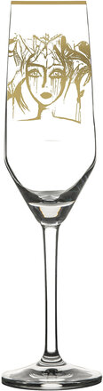 Slice Of Life Gold Home Tableware Glass Champagne Glass Nude Carolina Gynning