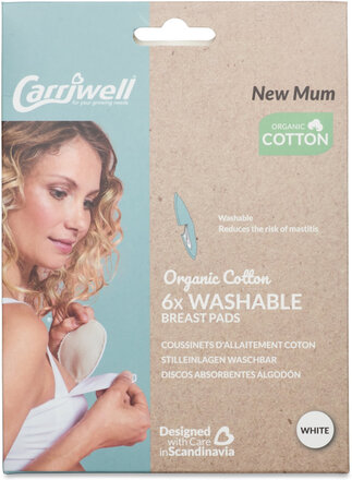 Washable Breast Pads Lingerie Bras & Tops Maternity Bras Hvit Carriwell*Betinget Tilbud
