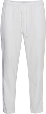 Cfpilou 0066 Drawstring Linen Mix P Bottoms Trousers Casual White Casual Friday